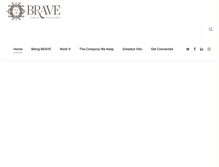 Tablet Screenshot of bravepublicrelations.com